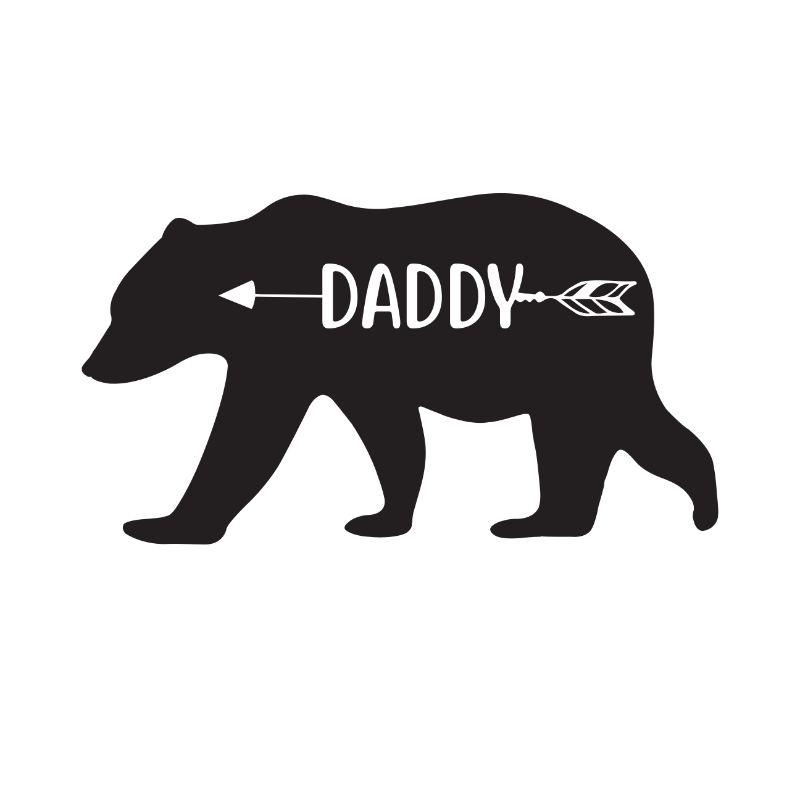 Daddy Bear Vinyl Decal