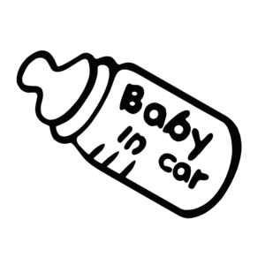 Baby In Car 2 Vinyl Decal