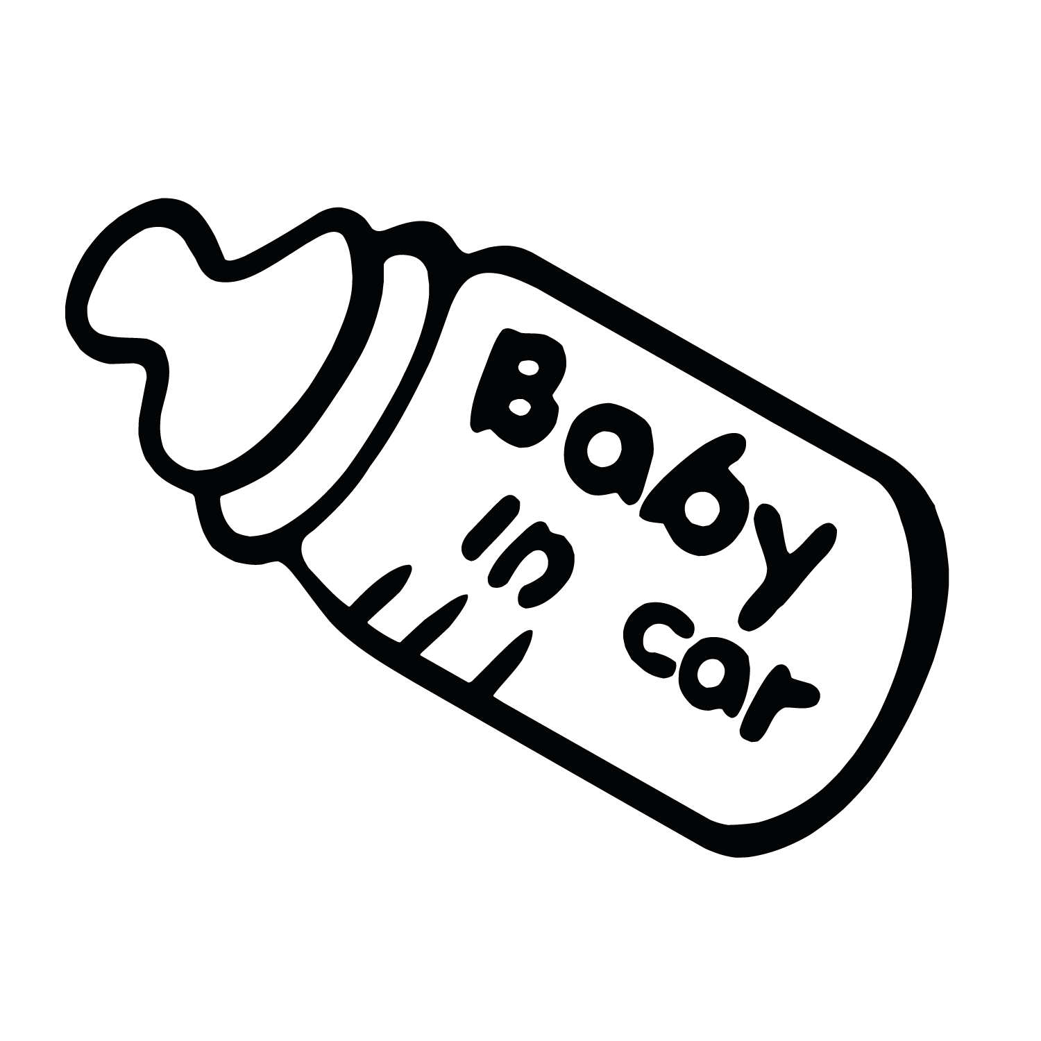 Baby In Car 2 Vinyl Decal