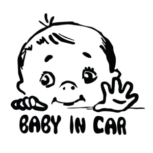 Baby In Car 3 Vinyl Decal