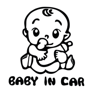 Baby In Car 4 Vinyl Decal