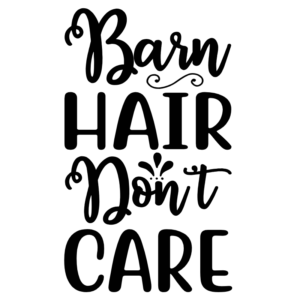 Barn Hair Don't Care 2 Vinyl Decal